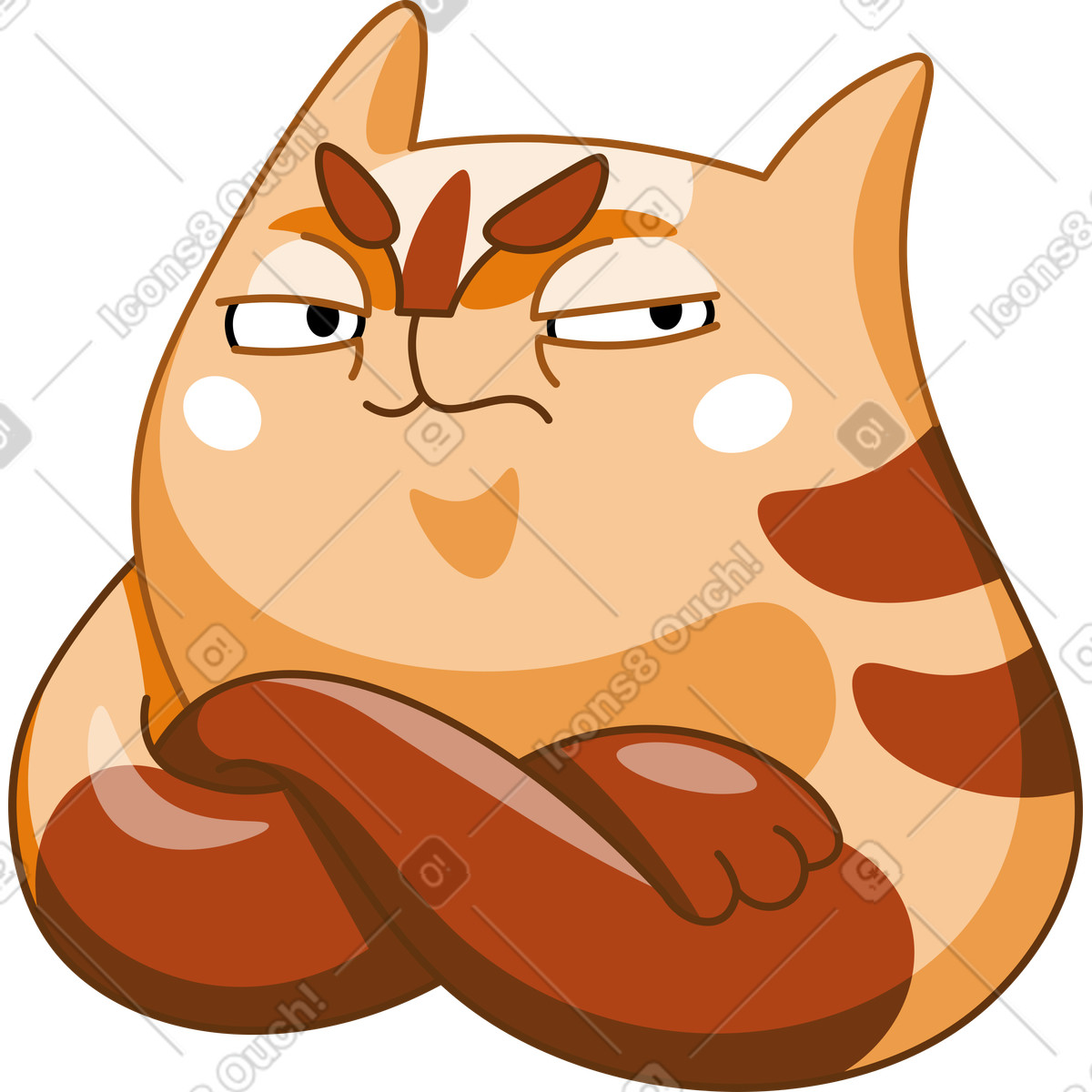 Иллюстрация Кошка в стиле Kitekat — скачать в форматах PNG, SVG