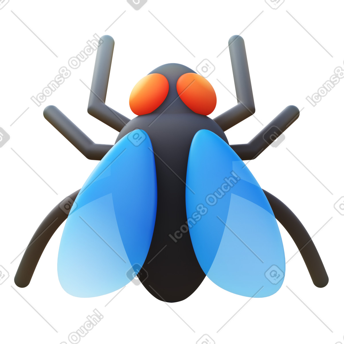 Volare illustrazione in stile 3D Fluency scarica in PNG, SVG