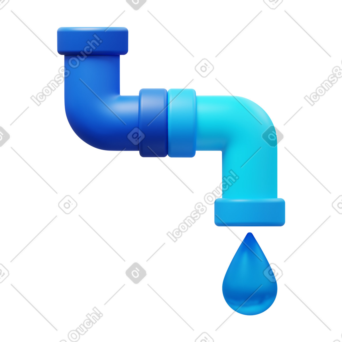 下载 3D Fluency 风格的 Piping 插画，支持 PNG、SVG 格式