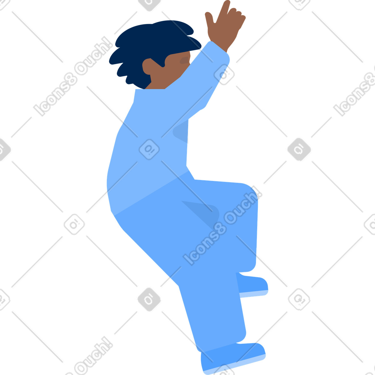 Schoolboy illustration clipart image for school theme available in GIF, PNG
