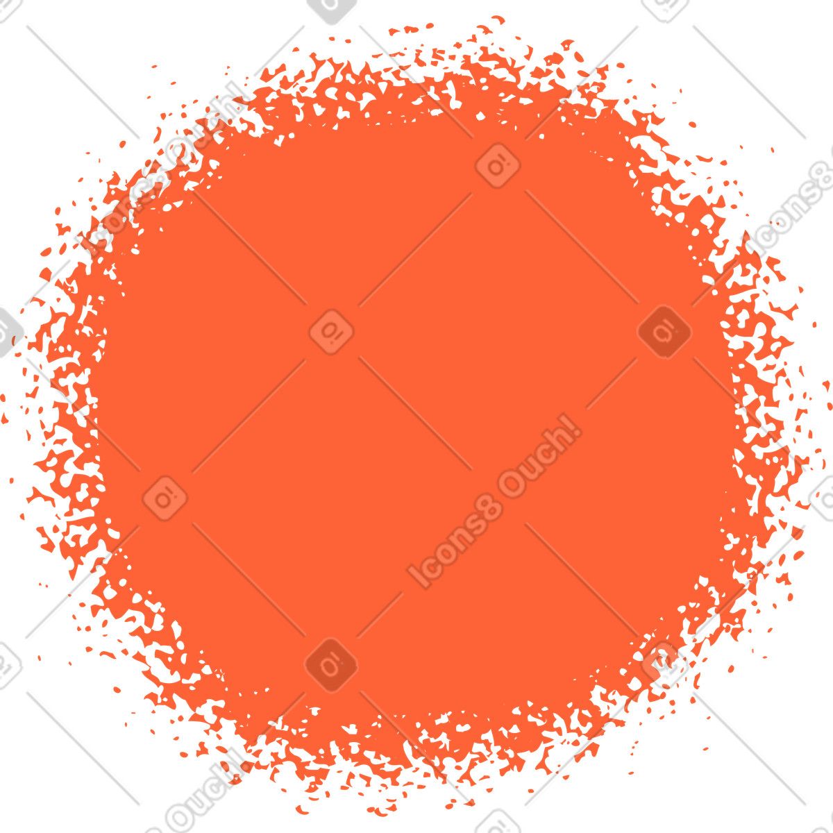 Flamme-Illustration im Crayon-Stil als Download in PNG, SVG