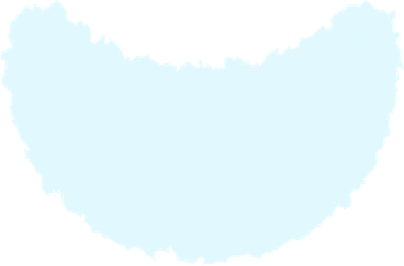 Crescent blue PNG, SVG