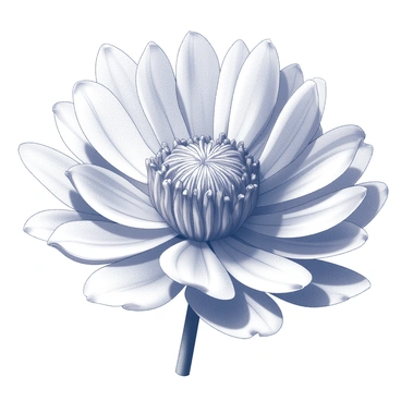 A waratah flower in full bloom, displaying its intricate petals and unique shape. The flower is centered in the composition, showcasing its details such as the prominent stamen and rich texture of the petals. Surrounding the flower is a clear blue sky that serves as a backdrop, enhancing the visibility of the waratah's features. The light source casts gentle shadows, adding depth to the scene.