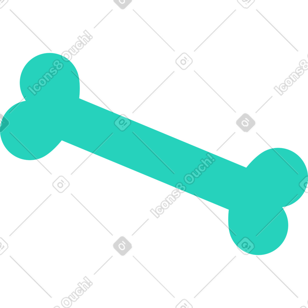 Ilustração de Bone green em no estilo Rocky para baixar em PNG, SVG