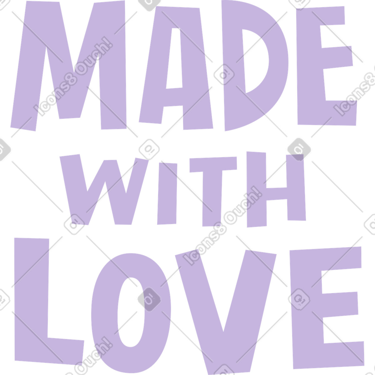 下载 Lettering 风格的 用爱的文字制作的刻字 插画，支持 PNG、SVG 格式