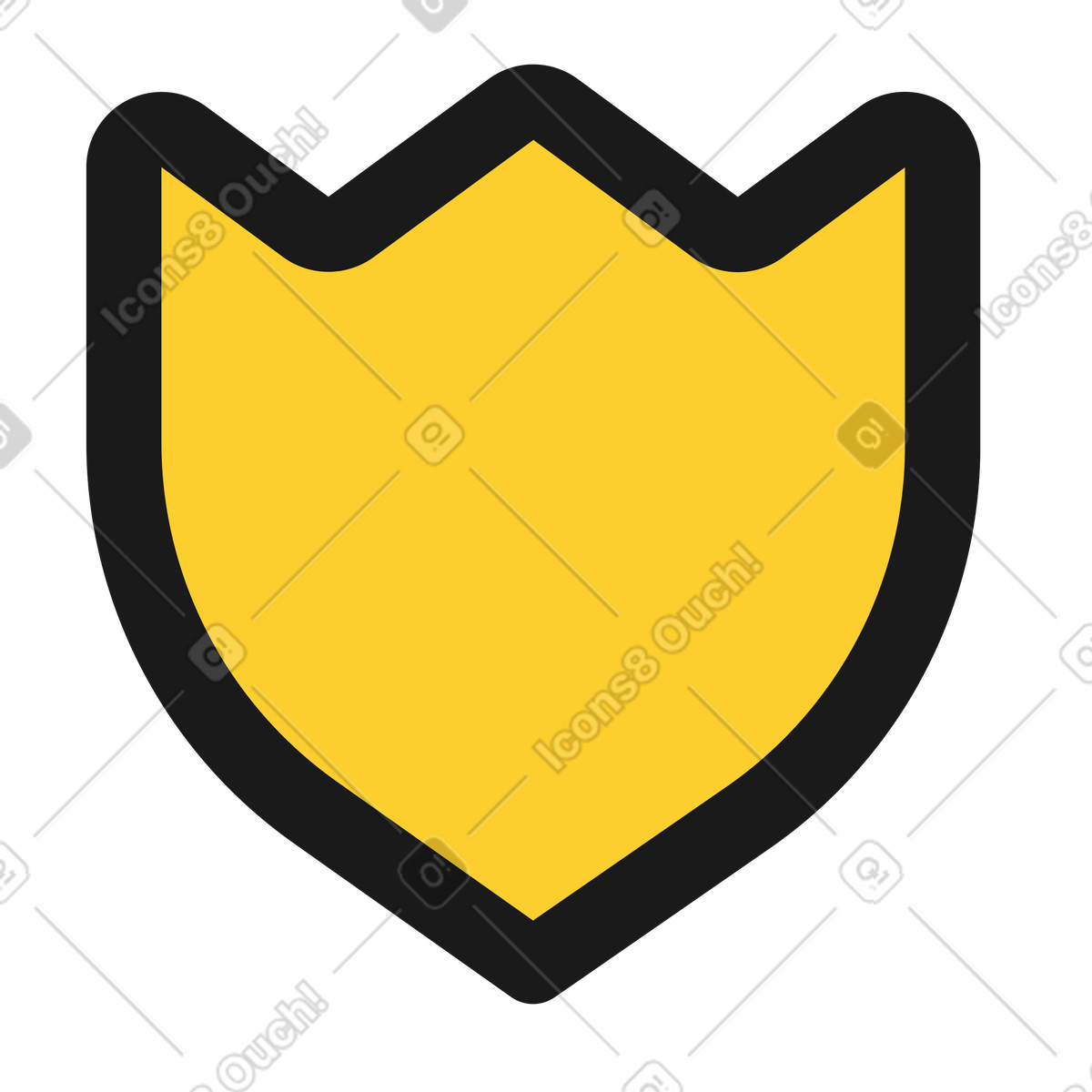 Police badge illustration in Taxi style download in PNG, SVG