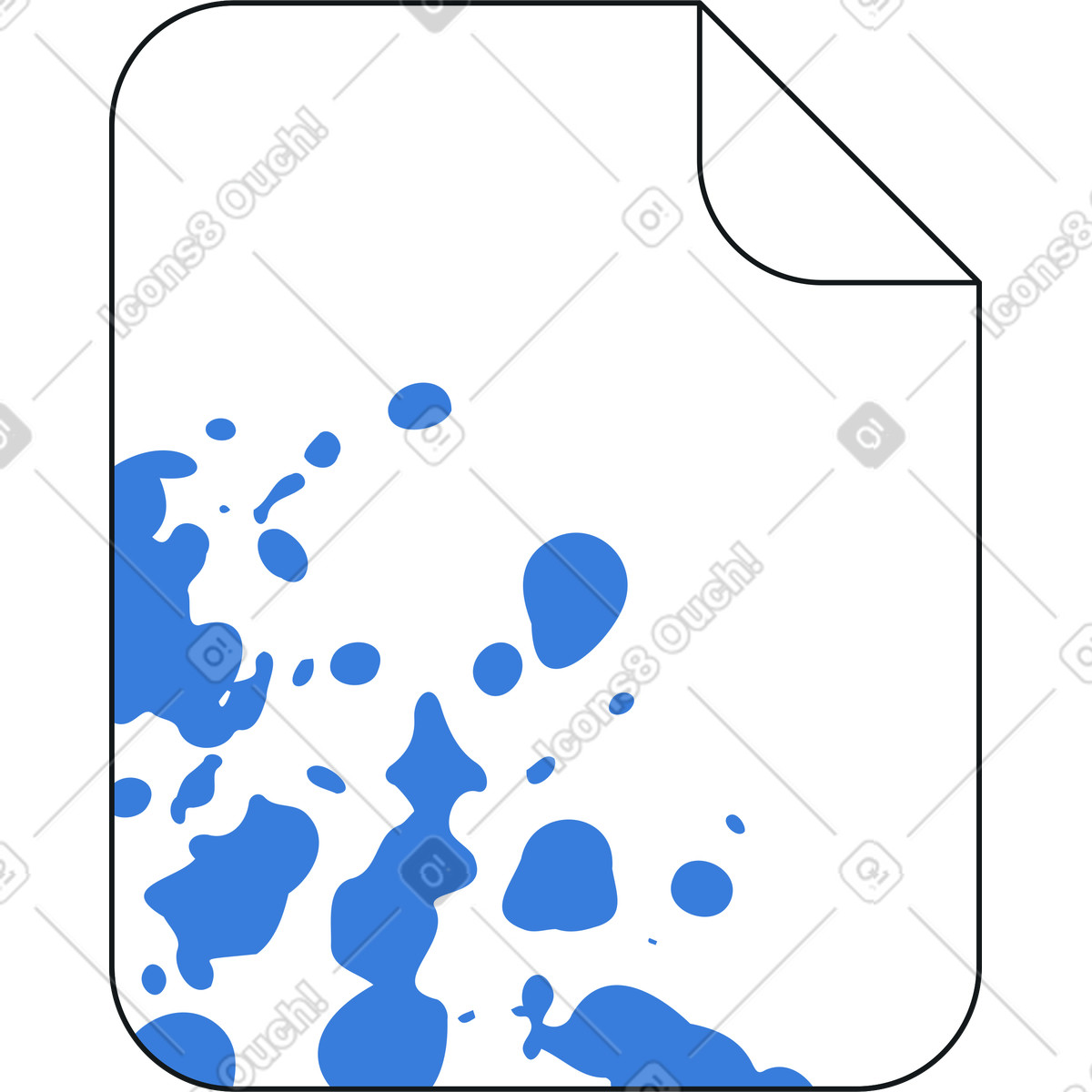 Documento con texture illustrazione in stile Midnight scarica in PNG, SVG