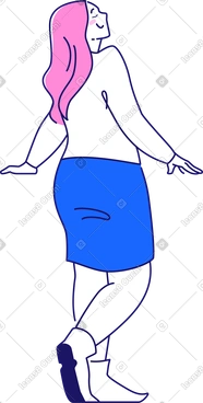 긴 머리와 닫힌 눈을 가진 여자 PNG, SVG