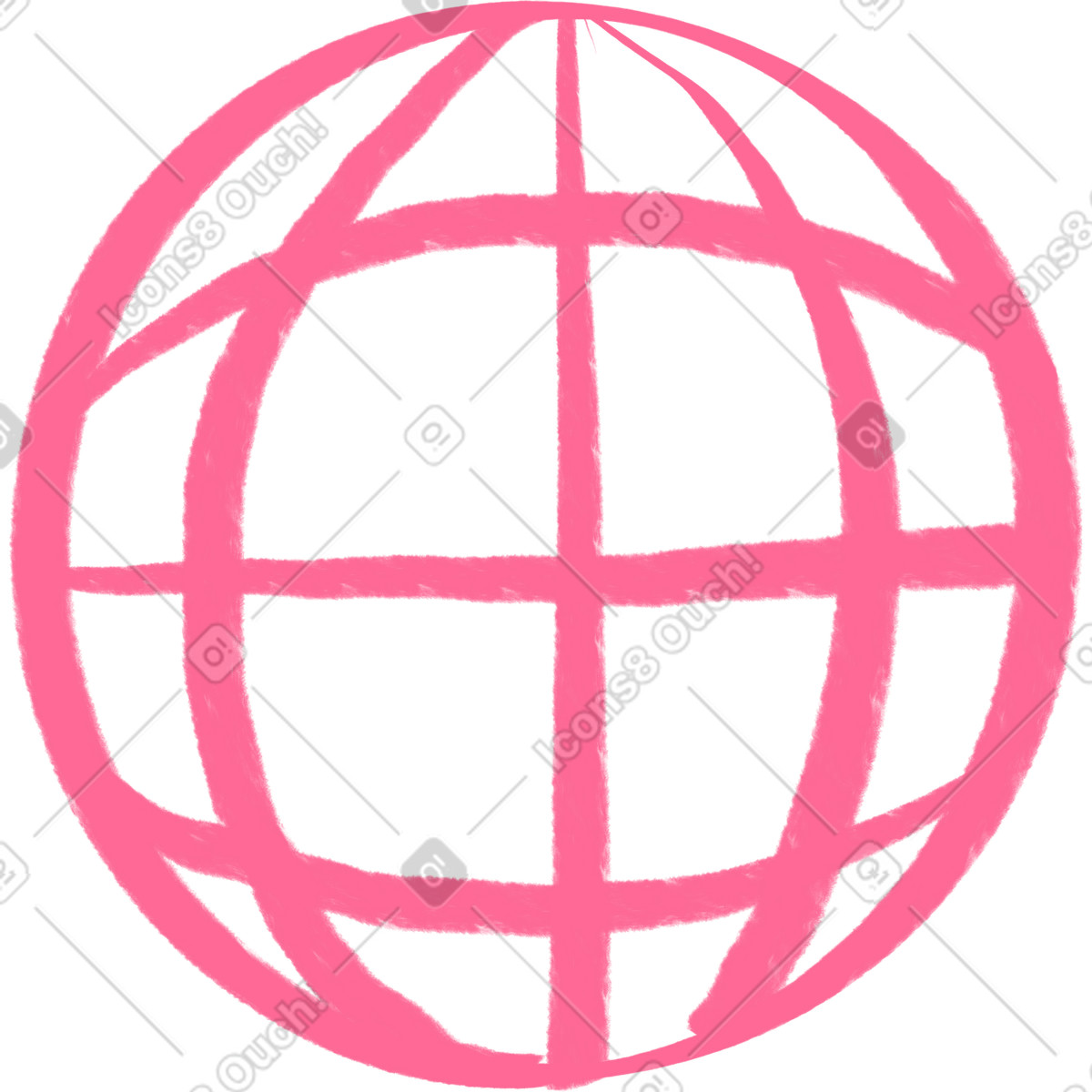 Pink planet sign-Illustration im Quirky-Stil als Download in PNG, SVG
