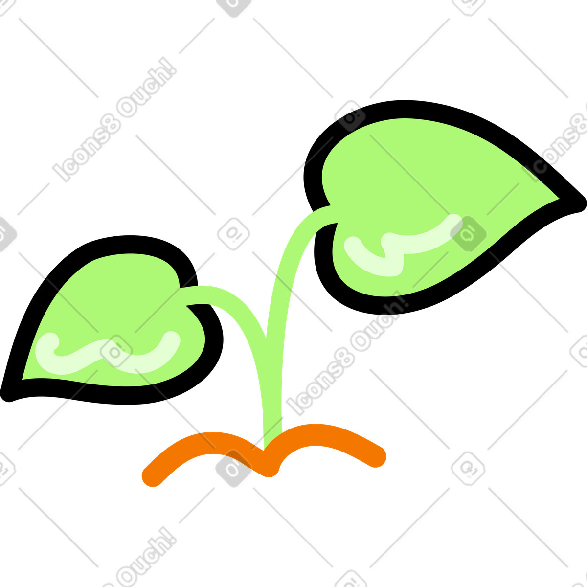 Illustration Plante dans le style Giggle à télécharger aux formats PNG, SVG