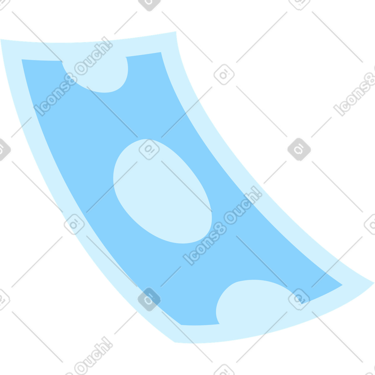 Glossy スタイルの 紙幣 のイラストをPNG、SVG形式でダウンロード