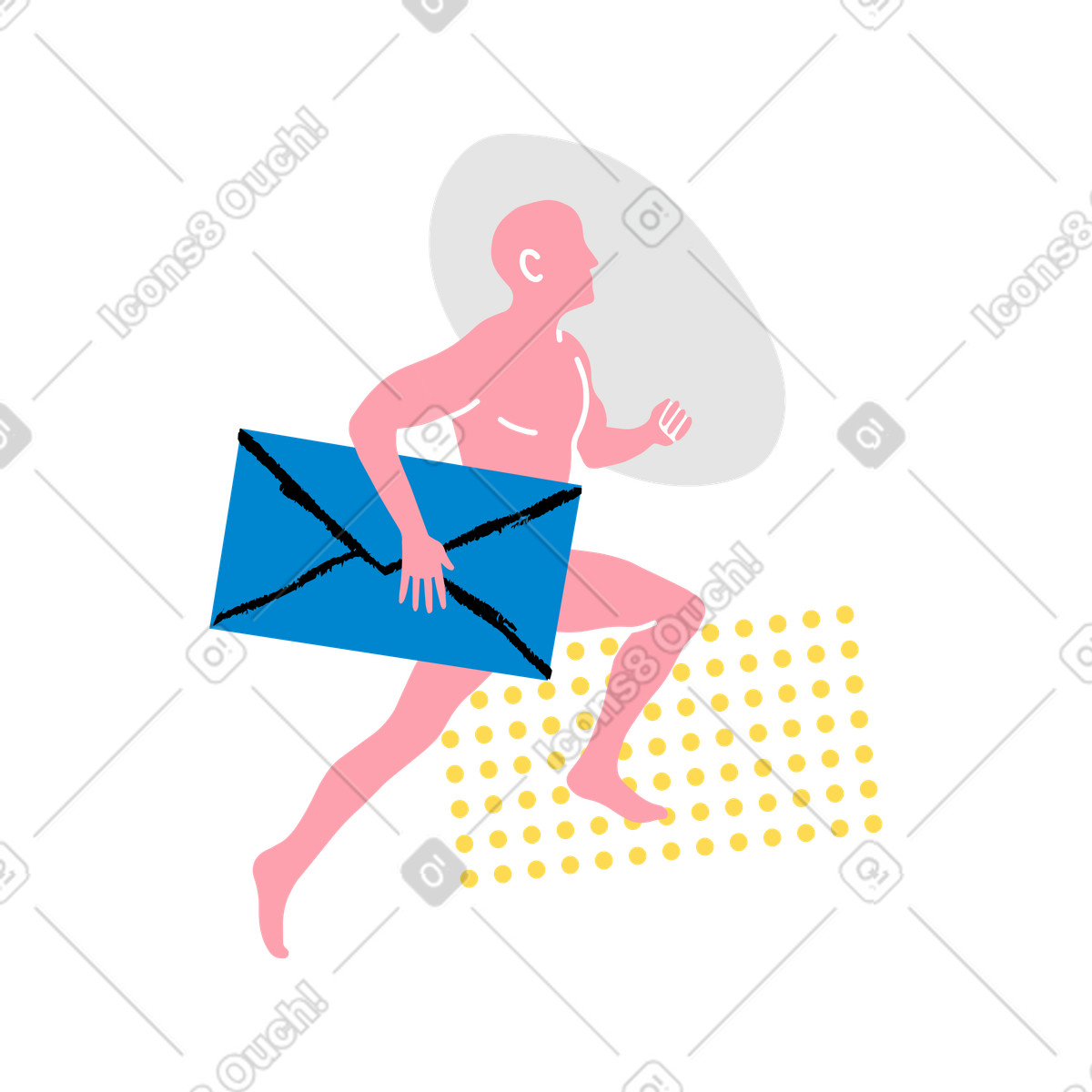 Message sent illustration in PNG, SVG