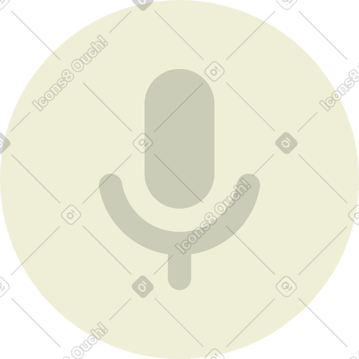 Mikrofon-symbol-Illustration im Cubes-Stil als Download in PNG, SVG