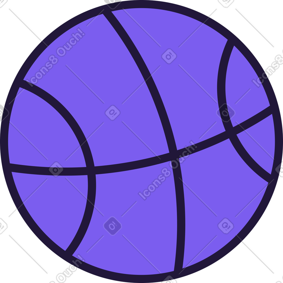 Ilustração de Basketball ball em no estilo Conifer para baixar em PNG, SVG