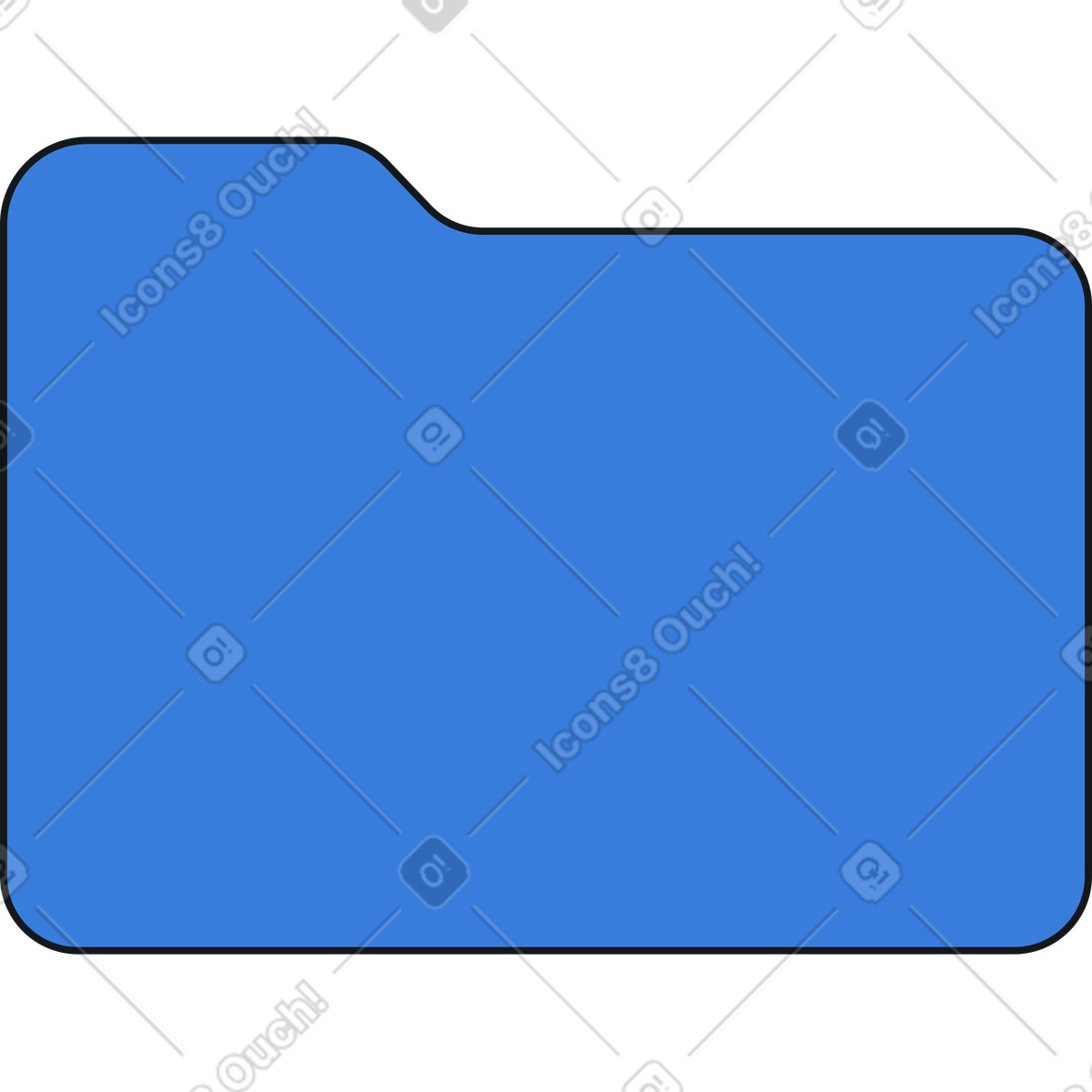 File folder illustration in Midnight style download in PNG, SVG