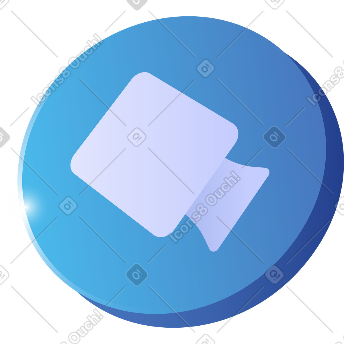 Icona della videocamera illustrazione in stile Quantum scarica in PNG, SVG