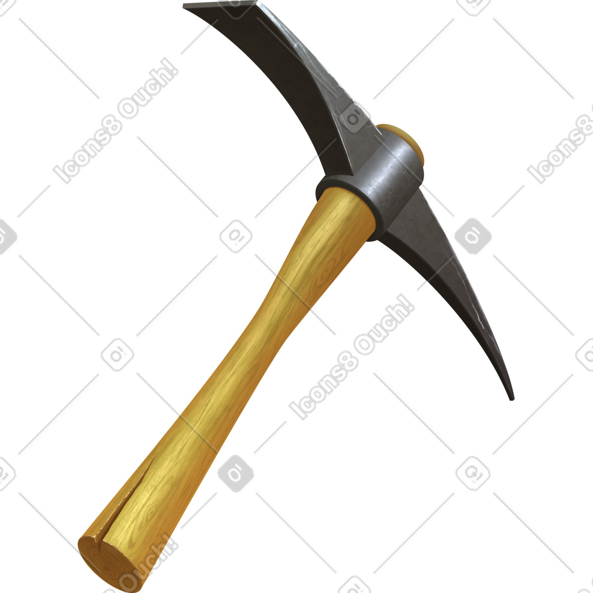 Pickaxe illustrazione in stile Props scarica in PNG, SVG