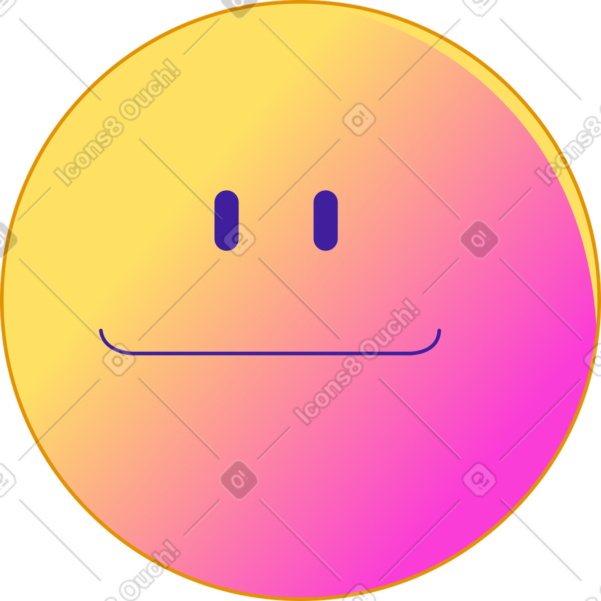 Rainbow スタイルの スマイリー のイラストをPNG、SVG形式でダウンロード