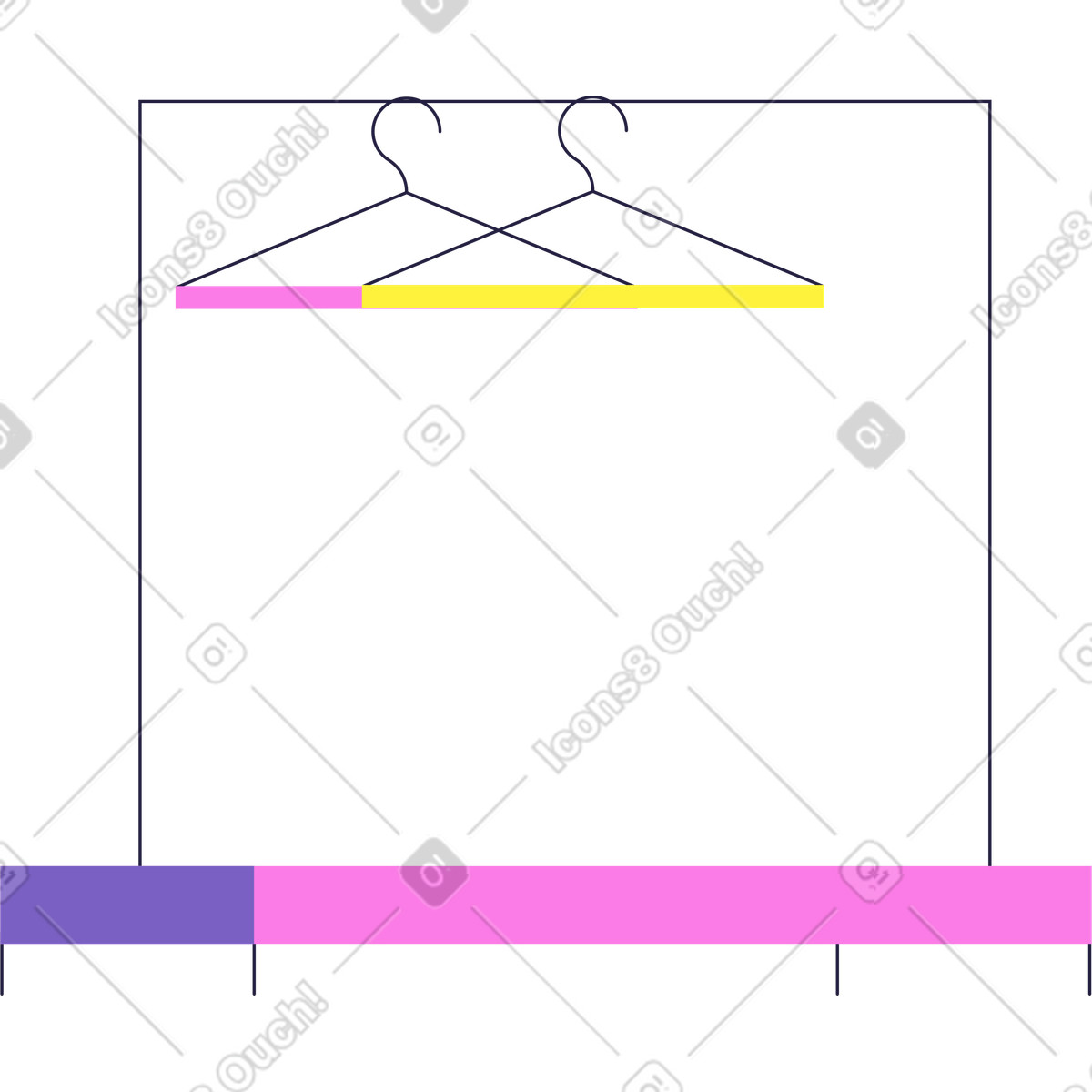 Mellow スタイルの 屋外ハンガー のイラストをPNG、SVG形式でダウンロード