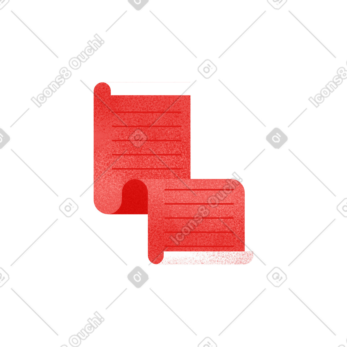 Long document with text illustration in Willowy style download in PNG, SVG