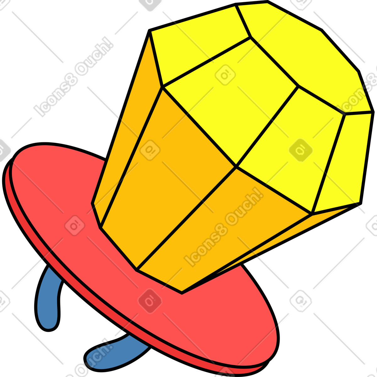 Illustration Bague de bonbons dans le style Retro à télécharger aux formats PNG, SVG