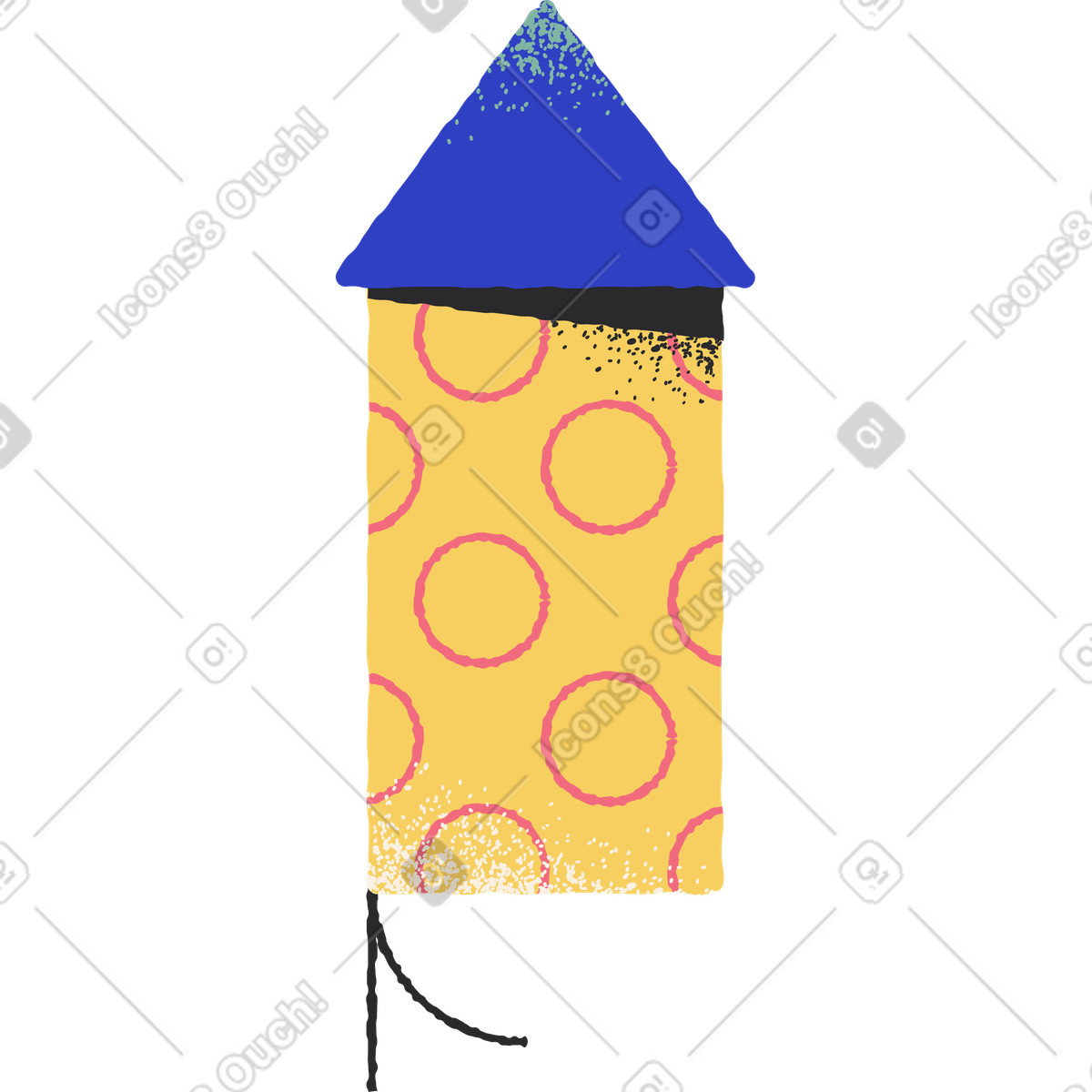 Ilustração de Fogo artifício em no estilo Pablo para baixar em PNG, SVG