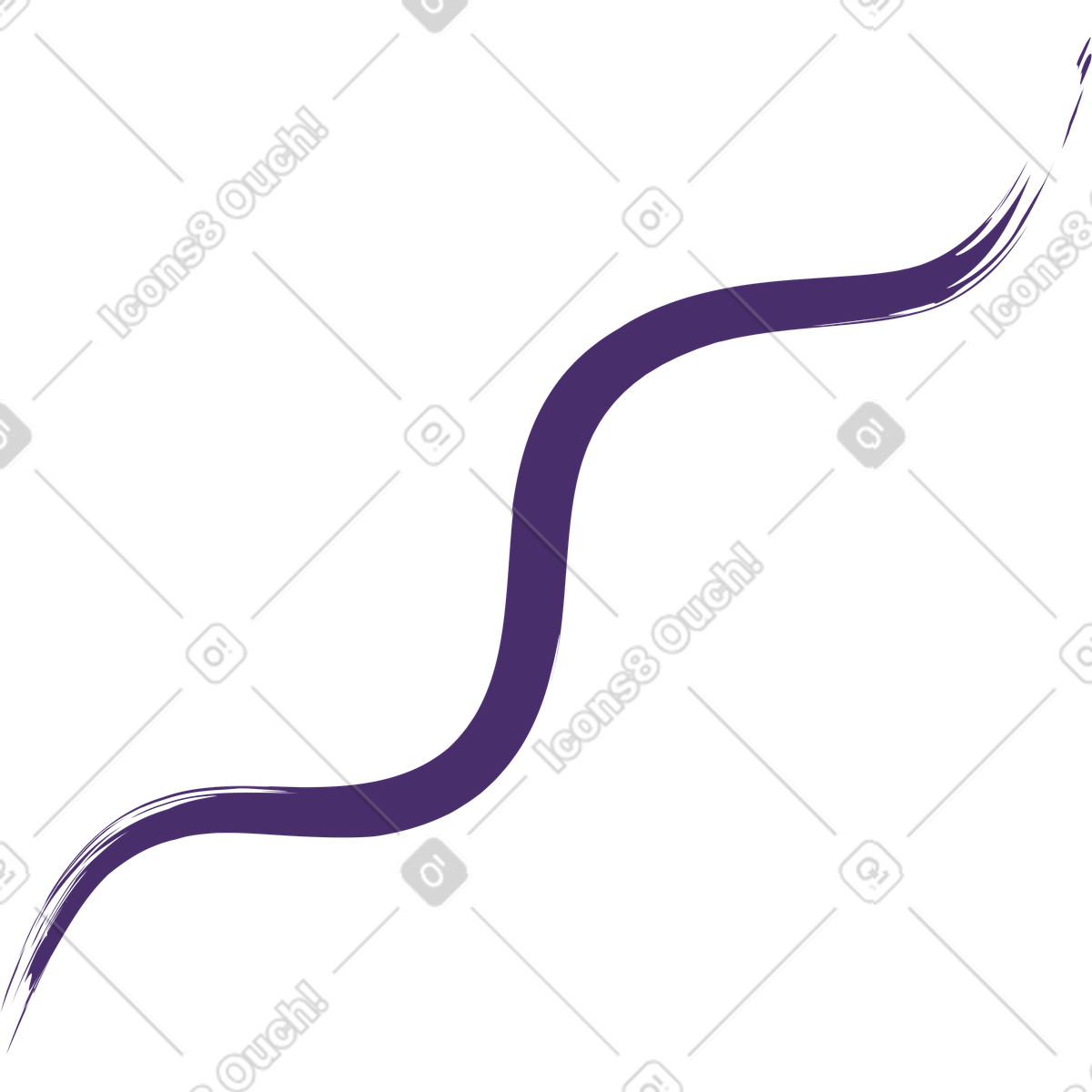 Ilustración Black wave stroke en estilo Grain a descargar en PNG y SVG