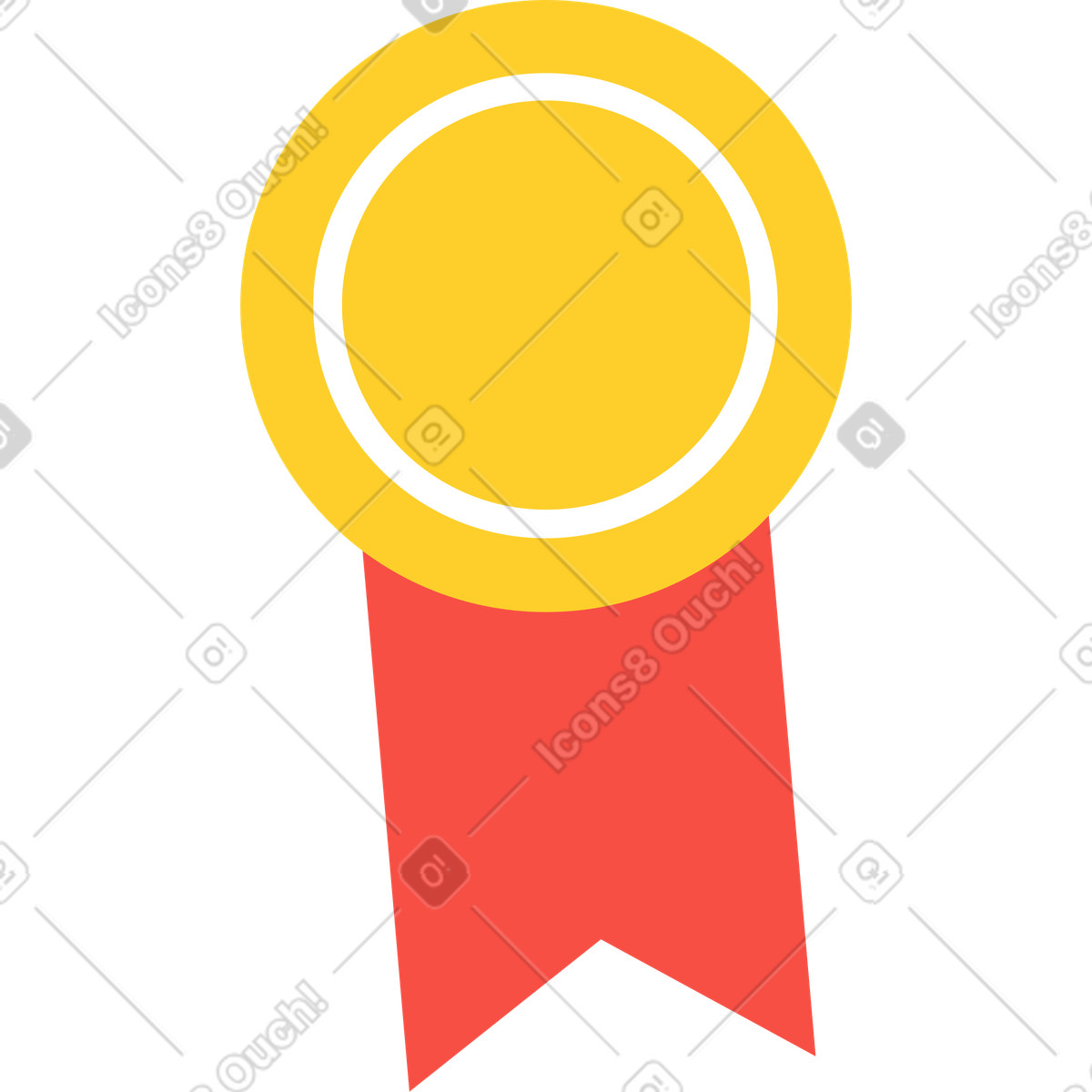 Sammy スタイルの Gold medal のイラストをPNG、SVG形式でダウンロード