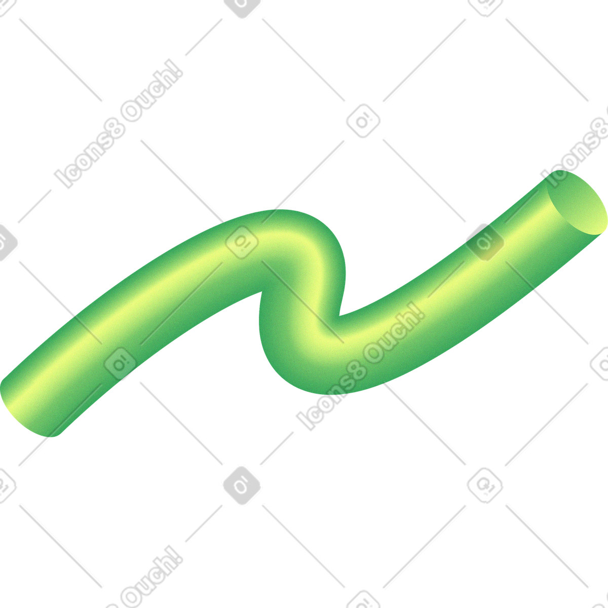 Green tube-Illustration im Burst-Stil als Download in PNG, SVG