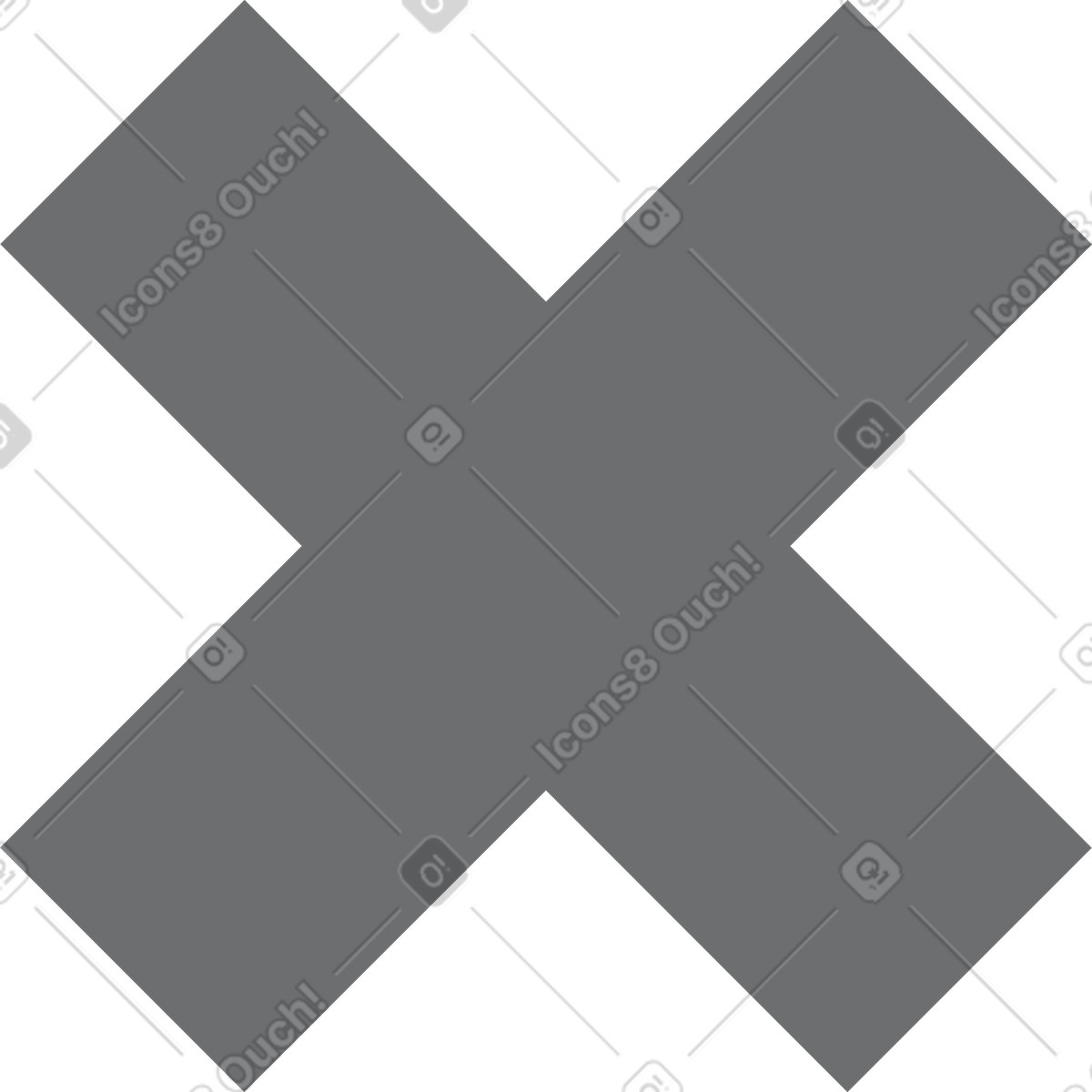 下载 Incut 风格的 交叉 插画，支持 PNG、SVG 格式
