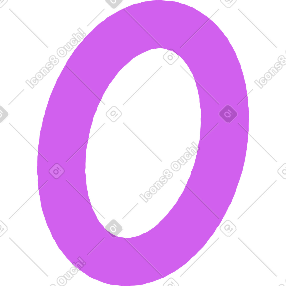 Number zero illustration in Conifer style download in PNG, SVG