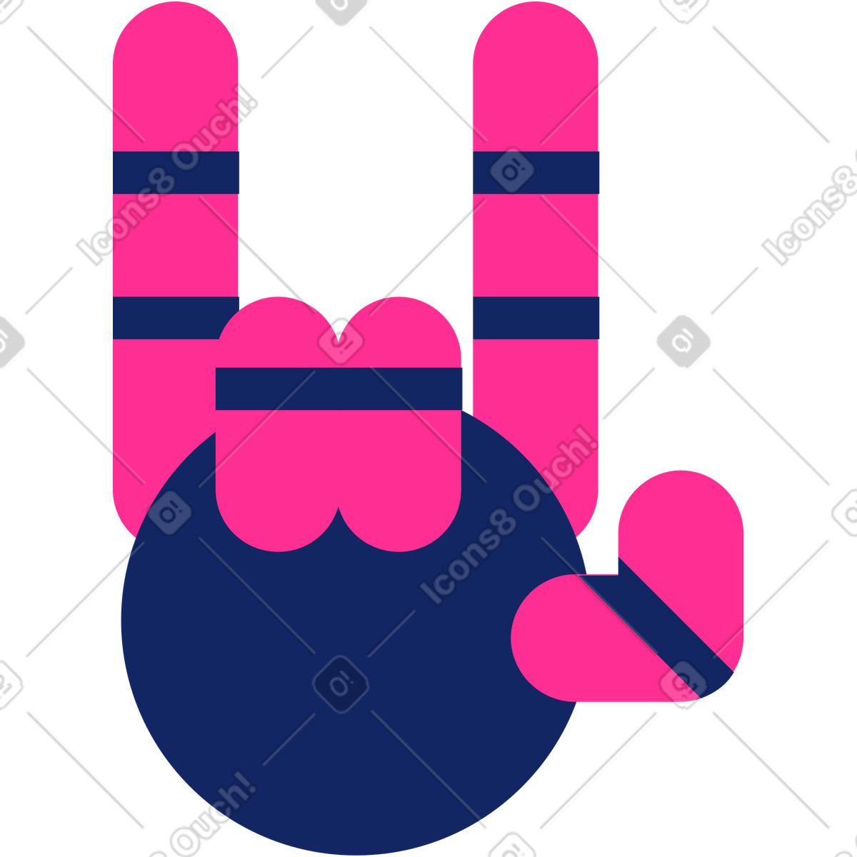 Ilustração de Mão robótica em no estilo Cyborg para baixar em PNG, SVG