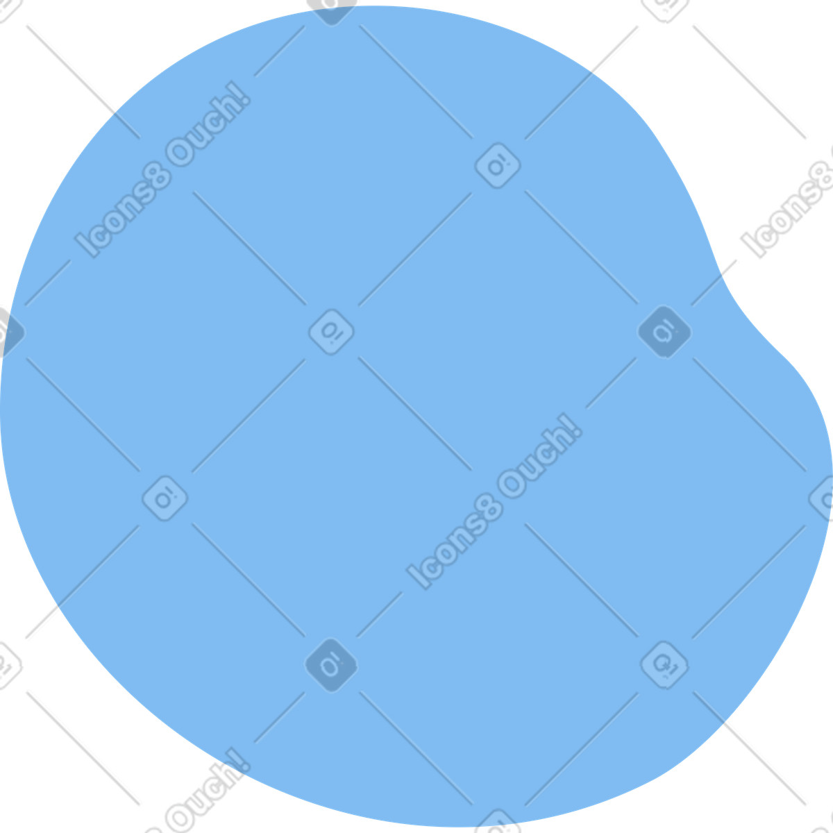 Blue background illustration in Comic style download in PNG, SVG