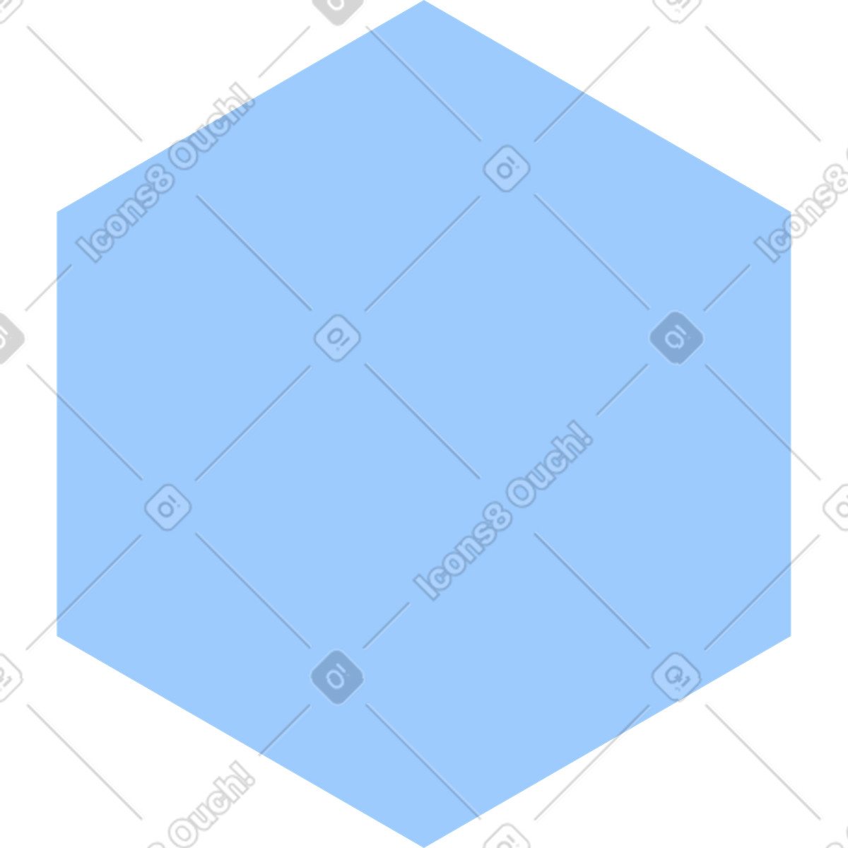 下载 Pale 风格的 Light blue hexagon 插画，支持 PNG、SVG 格式
