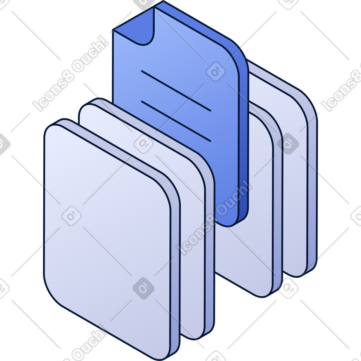 Organizzazione dei file illustrazione in stile Neat scarica in PNG, SVG