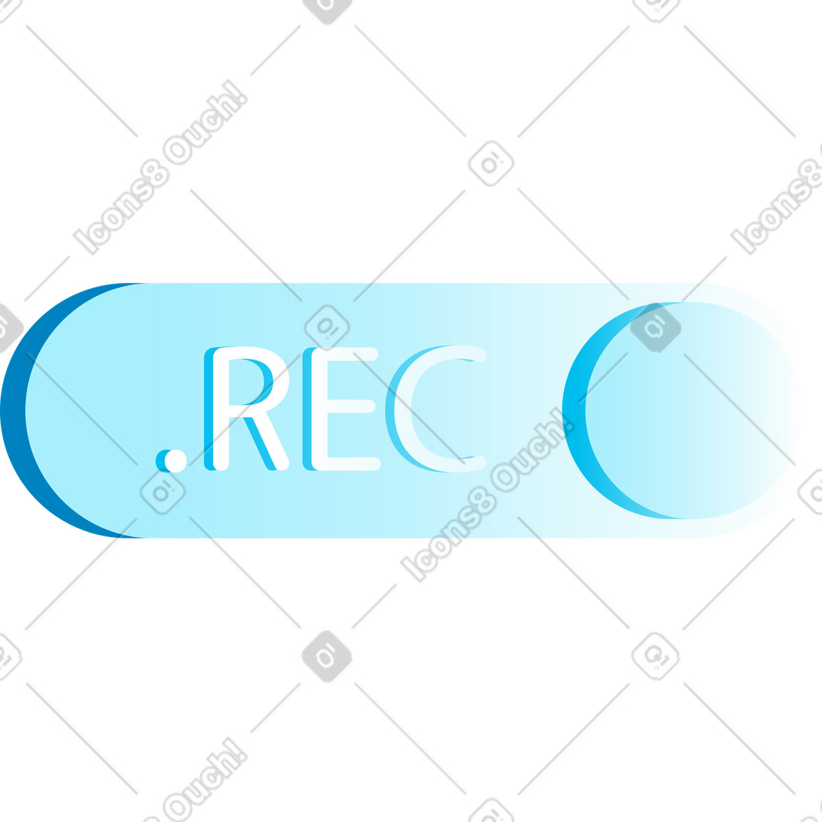 Aufzeichnung-Illustration im Icy-Stil als Download in PNG, SVG