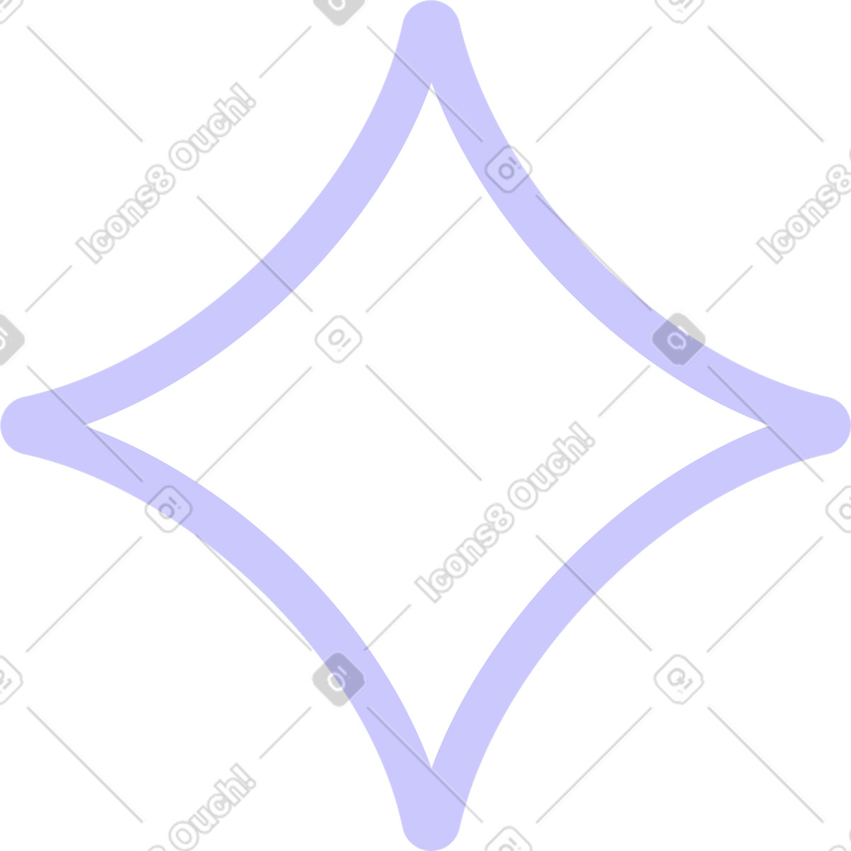 White star animated illustration in Bubble gum style download in GIF, Lottie (JSON), AE