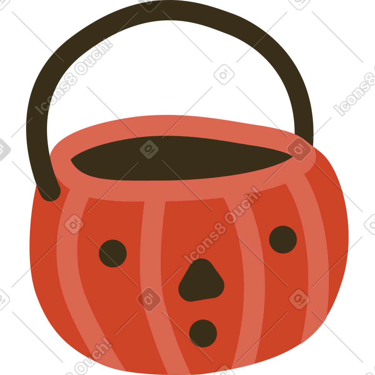 Arabica 스타일의 할로윈 사탕 가방 일러스트레이션 PNG, SVG 다운로드