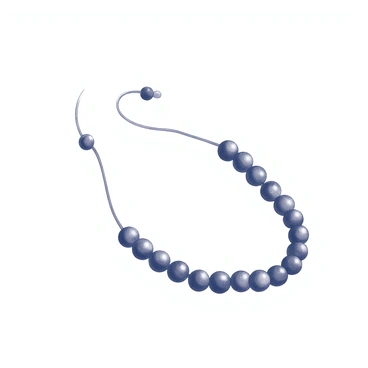 A delicate bracelet made from a string of small, multicolored cabochon beads