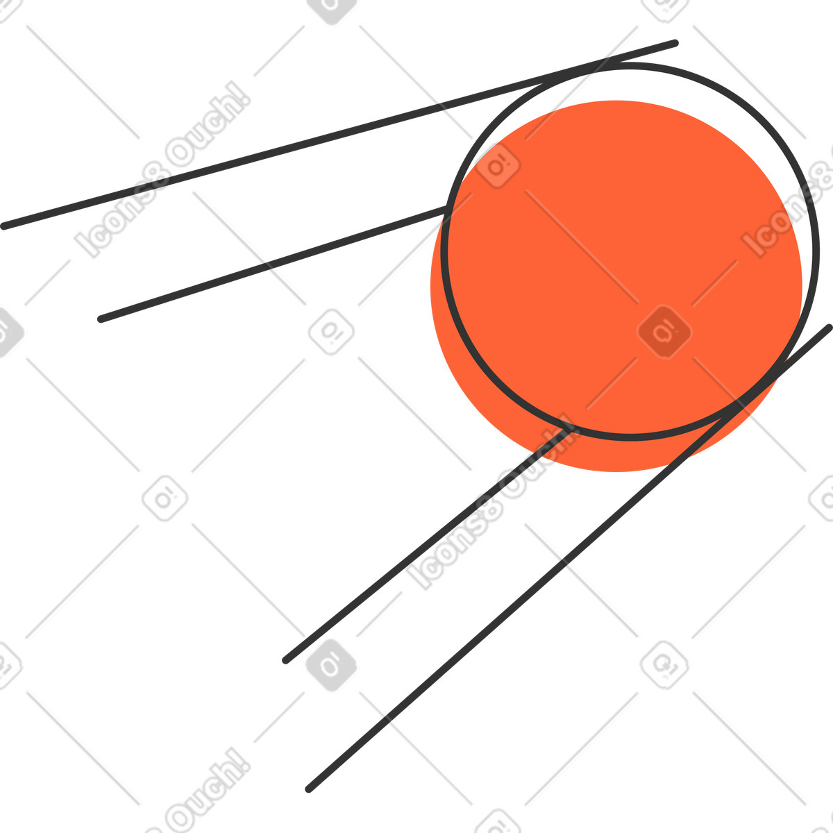 Satellitare illustrazione in stile Crayon scarica in PNG, SVG