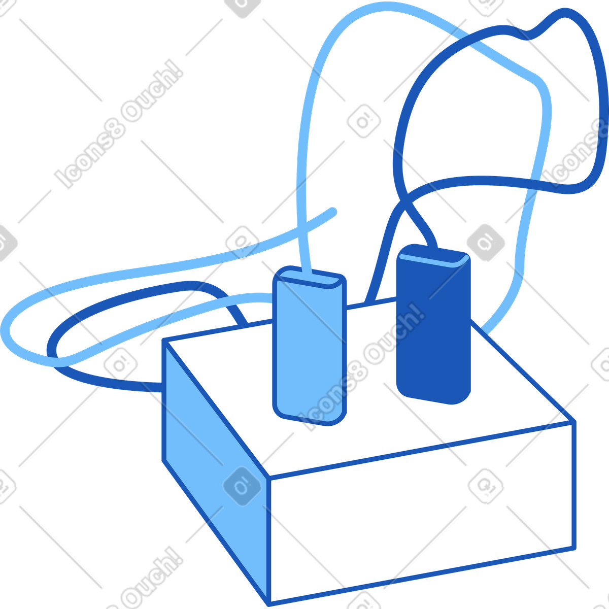 Wiring box illustration in Storyline style download in PNG, SVG