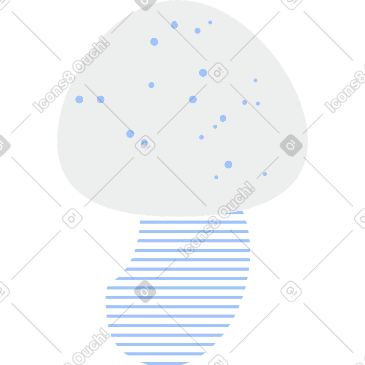 Illustration Champignon dans le style Clip à télécharger aux formats PNG, SVG