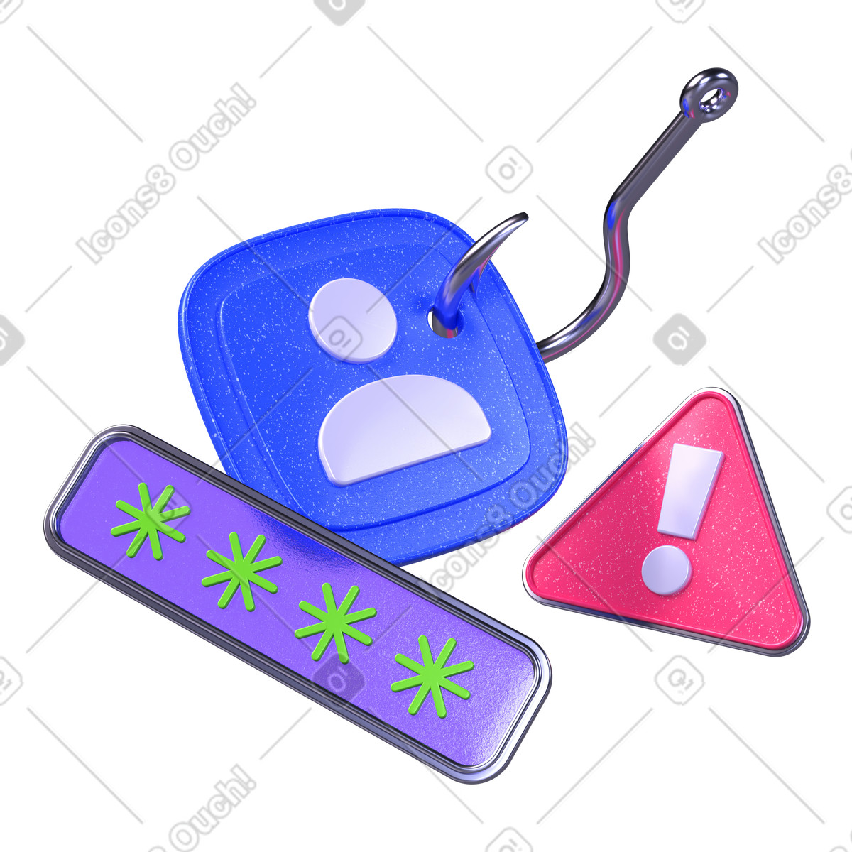 Privacy dei dati e anti-phishing illustrazione in stile 3D Boost scarica in PNG, SVG