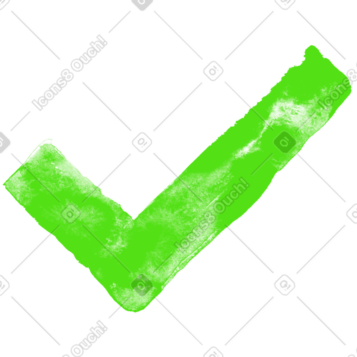 Ilustração de Marca verificação em no estilo Inky para baixar em PNG, SVG