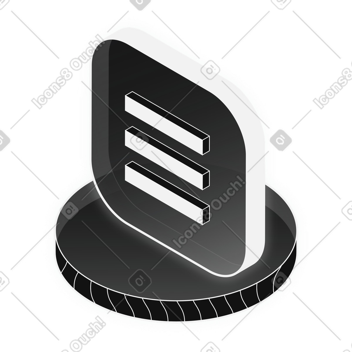 Menu Navigation, Interface Options, UI Control illustration in Inverse style download in PNG, SVG