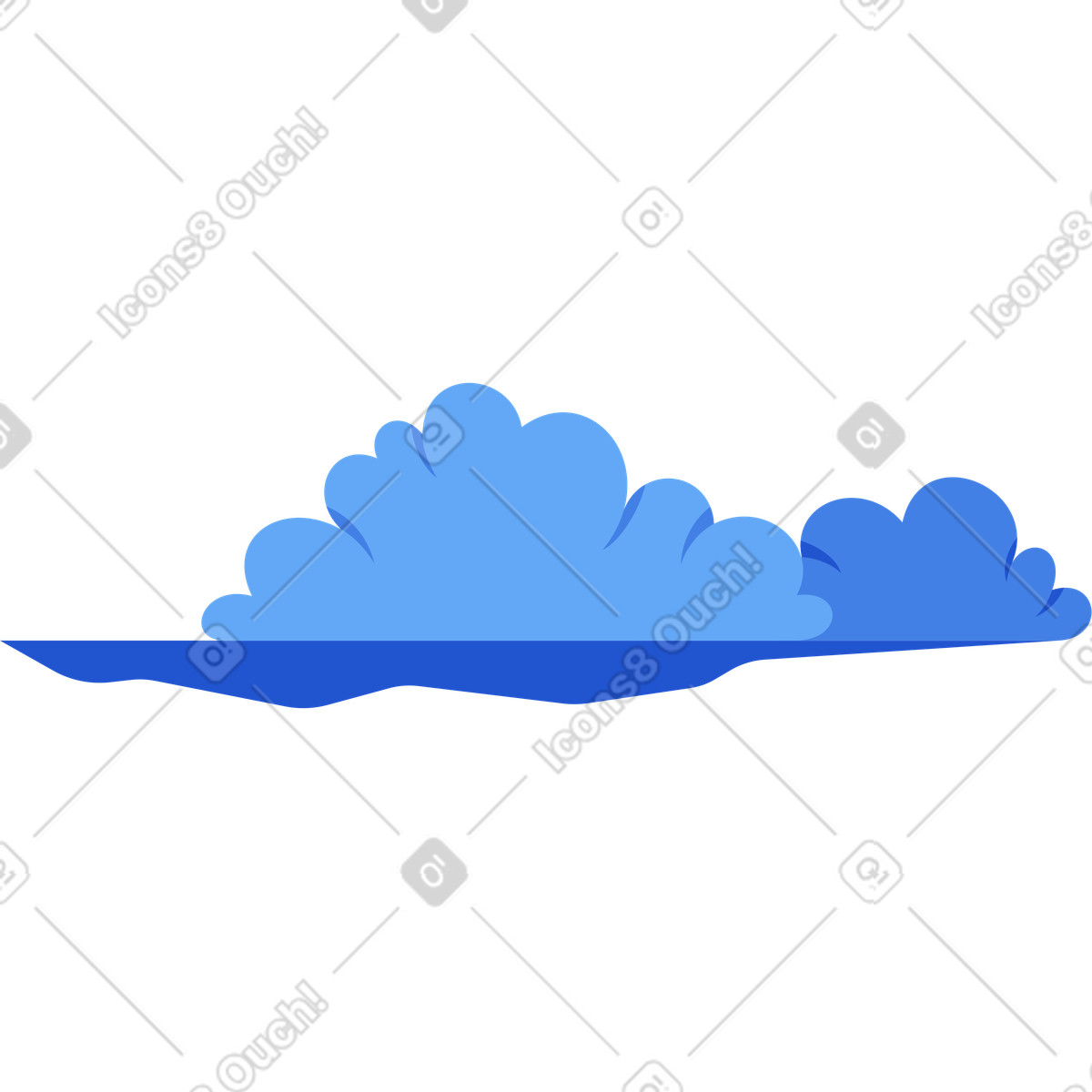 Glossy 스타일의 부시 일러스트레이션 PNG, SVG 다운로드