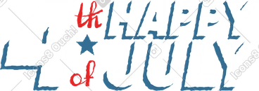 7 월 4 일 글자 PNG, SVG