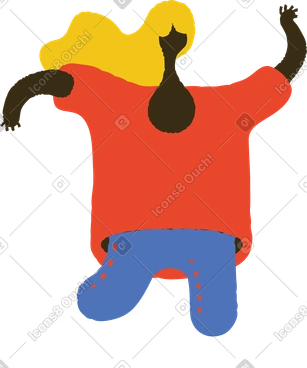Running woman PNG, SVG