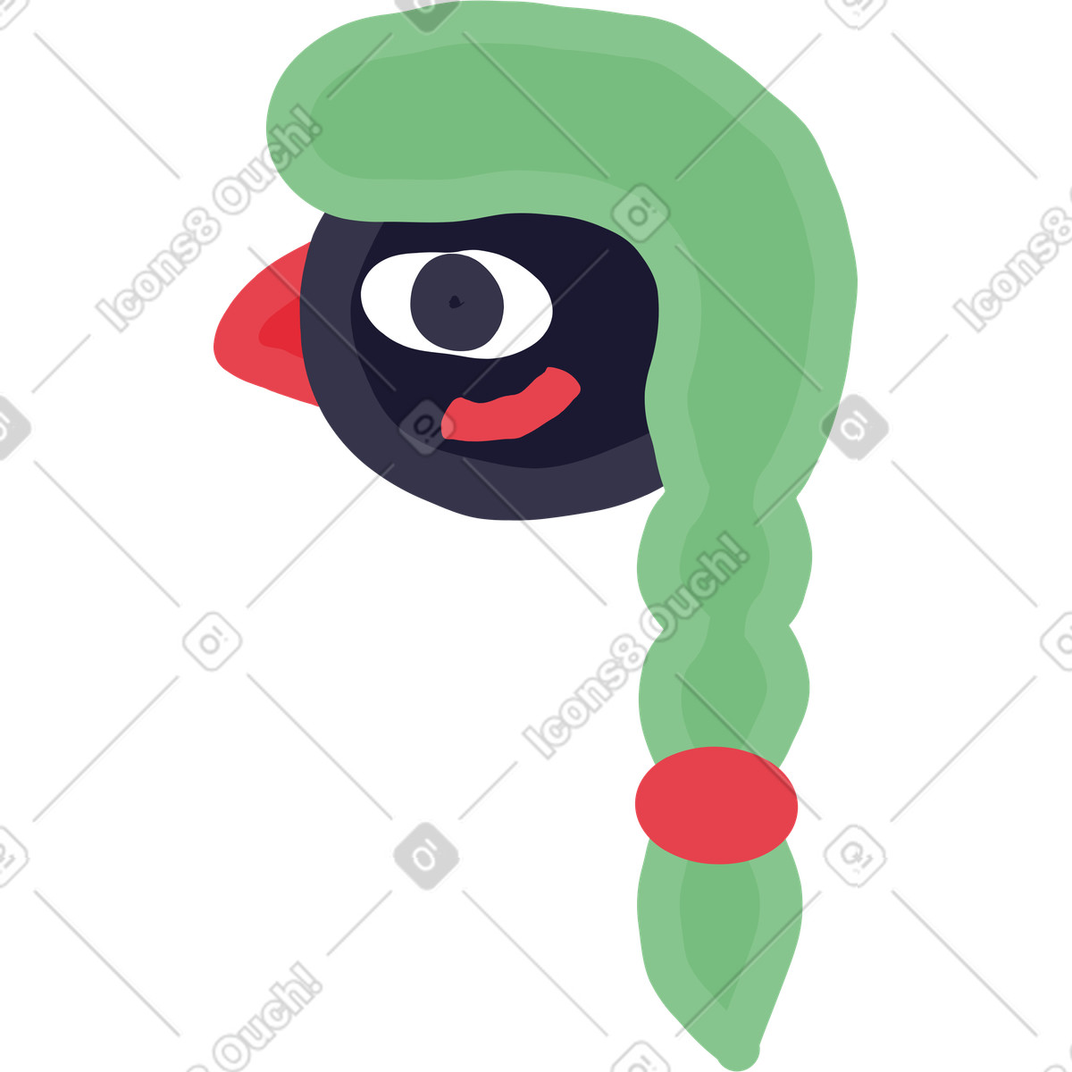 Stripy スタイルの 面 のイラストをPNG、SVG形式でダウンロード