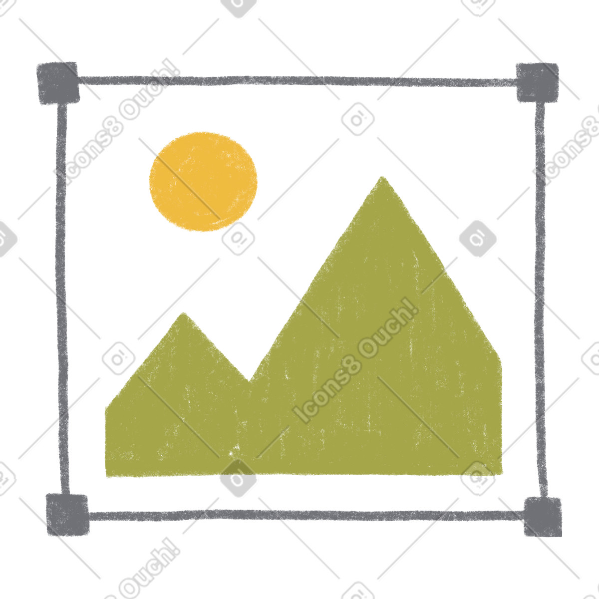 Ilustração de Jpeg photo icon em no estilo Tutti para baixar em PNG, SVG